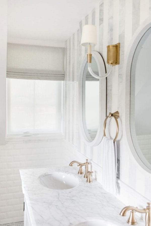 Tiny Stripe Faux Shade Valance